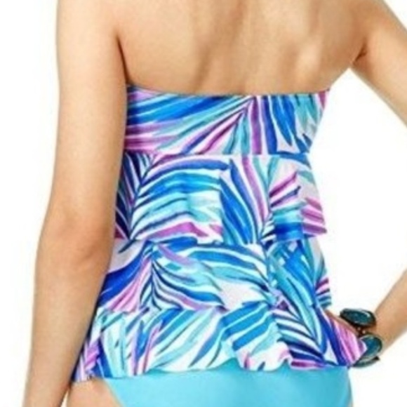 Island Escape Tiered Bandini Tankini Top - Picture 3 of 4